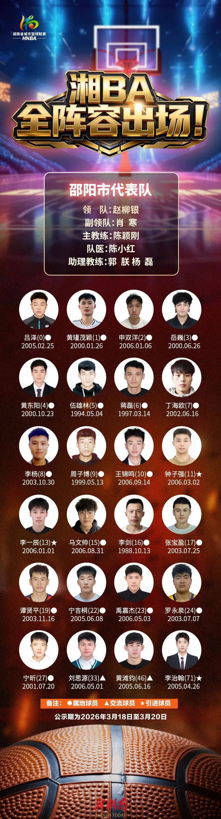 快来get你的家乡战队！“湘BA”14队全阵容亮相，为家乡而战！